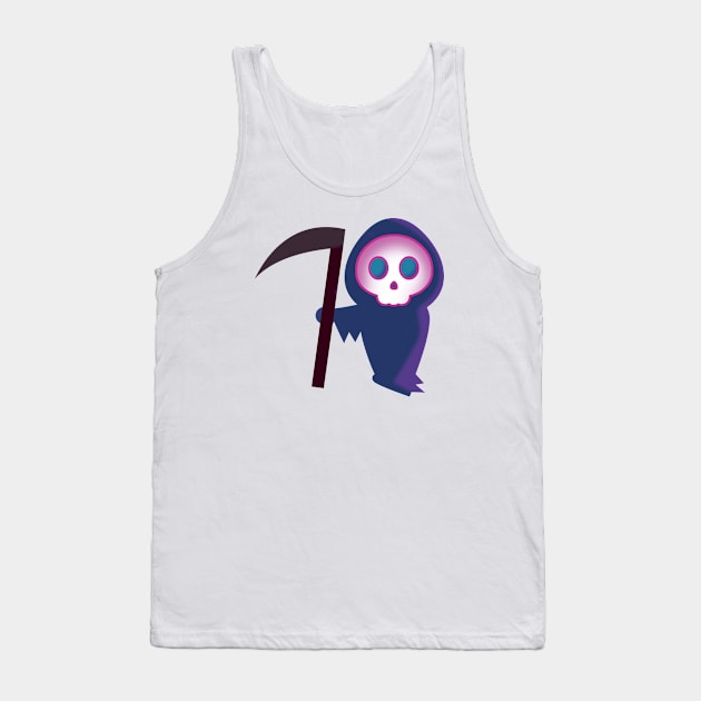 Cute Grim Reaper (color) Tank Top by PsychicCat